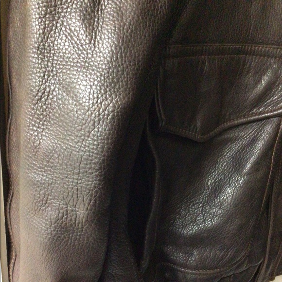 Marc New York men’s Leather Bomber Jacket - Picture 7 of 8